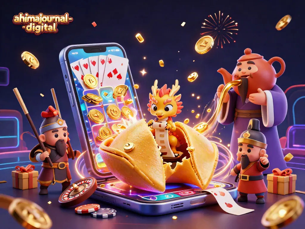 Engage in thrilling gaming experiences at ahimajournal-digital with this vibrant casino illustration.